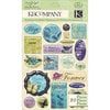 K and Company - Botanical Collection - Clearly Yours - Epoxy Stickers with Glitter Accents - Word