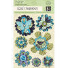 K and Company - Botanical Collection - Grand Adhesions with Gem and Glitter Accents - Medallion