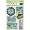 K and Company - Botanical Collection - Stitched Adornments Stickers with Button and Glitter Accents