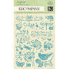 K and Company - Botanical Collection - Foil Embossed Stickers - Swirl