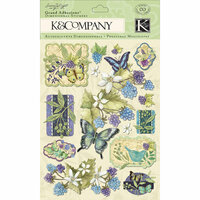 K and Company - Botanical Collection - Grand Adhesions with Gem and Glitter Accents - Icon