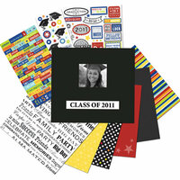 K and Company - 12 x 12 Scrapbook Album Kit - Graduation - 2011