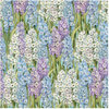 K and Company - Botanical Collection - 12 x 12 Paper with Glitter Accents - Hyacinth