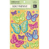 K and Company - Abrianna Collection - Grand Adhesions with Glitter Accents - Butterfly