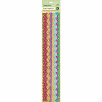 K and Company - Abrianna Collection - Adhesive Borders with Glitter Accents - Specialty