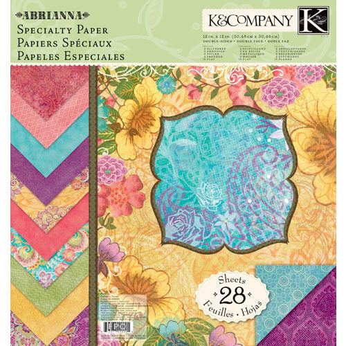K and Company - Abrianna Collection - 12 x 12 Specialty Paper Pad