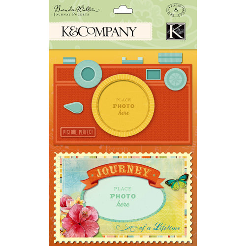 K and Company - Around the World Collection - Journal Pockets with Gem Accents