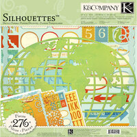 K and Company - Around the World Collection - 12 x 12 Silhouettes Die Cut Paper Pack