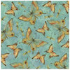 K and Company - Nature Collection - 12 x 12 Paper with Glitter Accents - Butterfly