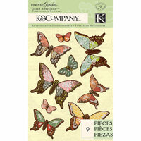 K and Company - Engraved Garden Collection - Grand Adhesions - Butterfly