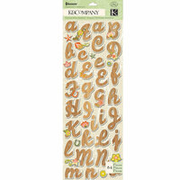 K and Company - Edamame Collection - Adhesive Chipboard - Alphabet