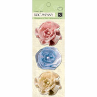 K and Company - Watercolor Bouquet Collection - Fabric Art - Organza Flowers