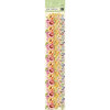 K and Company - Watercolor Bouquet Collection - Adhesive Borders with Glitter Accents - Floral