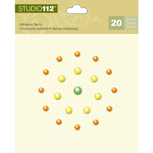 K and Company - Studio 112 Collection - Adhesive Gems - Multi Pearl