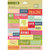 K and Company - Studio 112 Collection - Die Cut Stickers with Foil Accents - Pattern Words