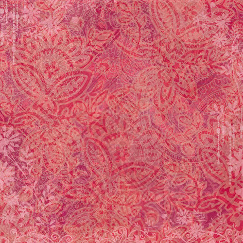 K and Company - Abrianna Collection - 12 x 12 Paper - Pink Collage