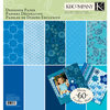 K and Company - Sheer Simplicity Collection - 12 x 12 Designer Paper Pad - Blue