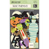 K and Company - Ghostly Greetings Collection - Halloween - Die Cut Cardstock Pieces with Varnish Accents