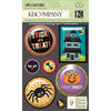 K and Company - Ghostly Greetings Collection - Halloween - 3 Dimensional Stickers with Glitter and Varnish Accents - Trick or Treat Snow Globe