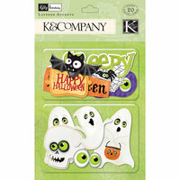 K and Company - Halloween Collection - Layered Accents with Glitter Accents