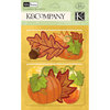 K and Company - Halloween Collection - Layered Accents - Fall Leaves with Glitter Accents