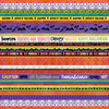 K and Company - Halloween Collection - 12 x 12 Foil Paper - Stripe