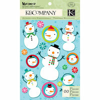 K and Company - Very Merry Collection - Christmas - Grand Adhesions - Snowman