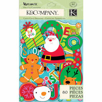 K and Company - Very Merry Collection - Christmas - Die Cut Cardstock Pieces