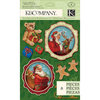 K and Company - Visions of Christmas Collection - Grand Adhesions - Santa and Toy