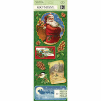 K and Company - Visions of Christmas Collection - Adhesive Chipboard - Santa