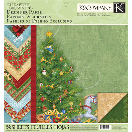 K and Company - Visions of Christmas Collection - 12 x 12 Designer Paper Pad