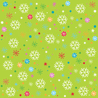 K and Company - Very Merry Collection - Christmas - 12 x 12 Paper - Snowflakes