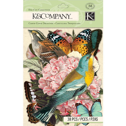 K and Company - Merryweather Collection - Die Cut Cardstock and Acetate Pieces