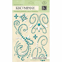 K and Company - Merryweather Collection - Adhesive Gems - Swirl