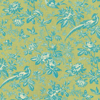 K and Company - Merryweather Collection - 12 x 12 Paper - Bird and Floral Toile