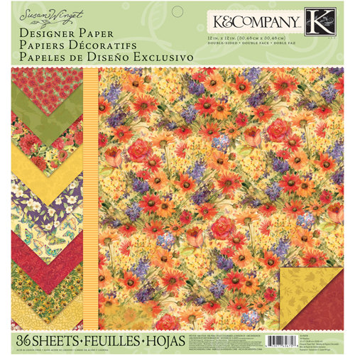 K and Company - Meadow Collection - 12 x 12 Designer Paper Pad