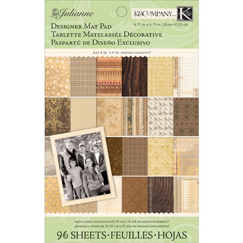K and Company - Julianne Vintage Collection - Designer Mat Pad - Neutral