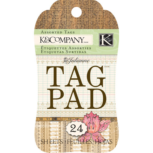 K and Company - Julianne Vintage Collection - Tag Pad