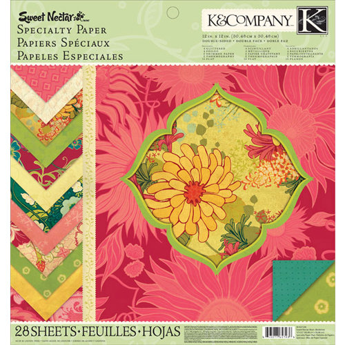 K and Company - Sweet Nectar Collection - 12 x 12 Specialty Paper Pad - Mod