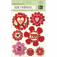 K and Company - Circus Valentine Collection - Grand Adhesions - Medallion