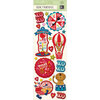 K and Company - Circus Valentine Collection - Adhesive Chipboard