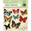 K and Company - Beyond Postmarks Collection - Vellum Stickers - Butterfly
