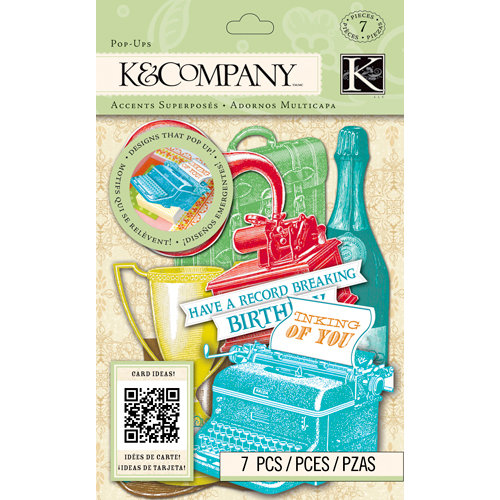 K and Company - Beyond Postmarks Collection - 3 Dimensional Pop-Ups - Letterpress