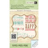 K and Company - Beyond Postmarks Collection - Vellum Sticker Pad - Floral Sentiments