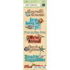 K and Company - Travel Collection - Adhesive Chipboard - Word