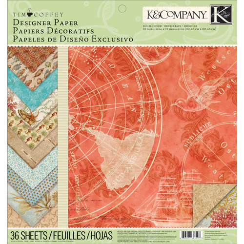 K and Company - Travel Collection - 12 x 12 Designer Paper Pad