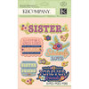 K and Company - Grand Adhesions with Gem and Glitter Accents - Sister