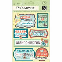 K and Company - Grand Adhesions with Gem and Glitter Accents - Grandma
