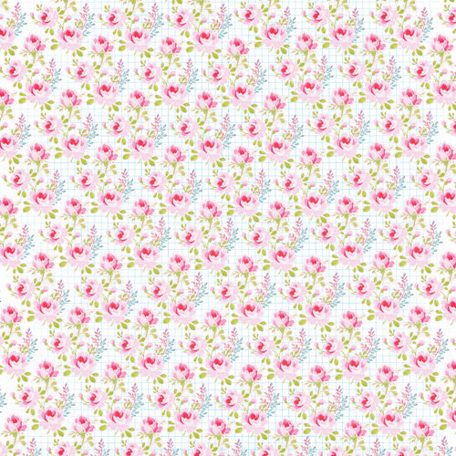 K and Company - Bloomscape Collection - 12 x 12 Paper - Petite Rose