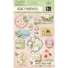 K and Company - Floral Collection - Clearly Yours - Epoxy Stickers - Words